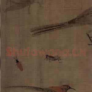 五代 黄筌《写生珍禽图》国画花鸟工笔作品图片鉴赏