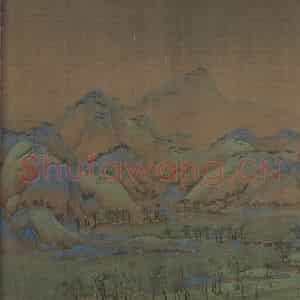 宋代 王希孟《千里江山图》国画山水作品图片鉴赏