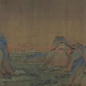 宋代 王希孟《千里江山图》国画山水作品图片鉴赏