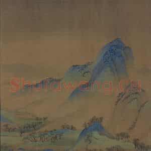宋代 王希孟《千里江山图》国画山水作品图片鉴赏