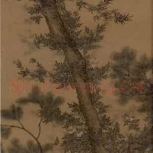 宋代 赵佶《听琴图》国画综合作品图片鉴赏