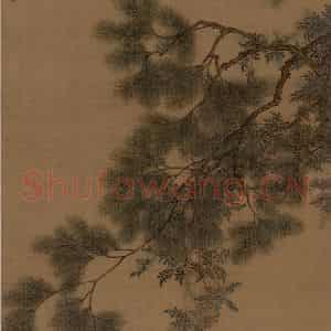 宋代 赵佶《听琴图》国画综合作品图片鉴赏