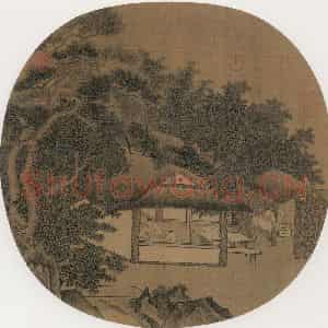 宋代《征人晓发》国画综合作品图片鉴赏