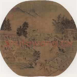宋代《耕获》国画综合作品图片鉴赏