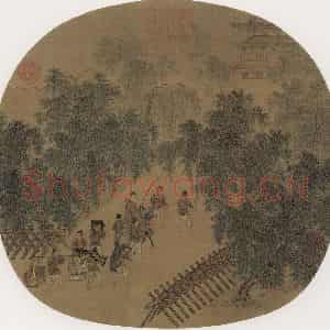 宋代《春游晚归》国画综合作品图片鉴赏