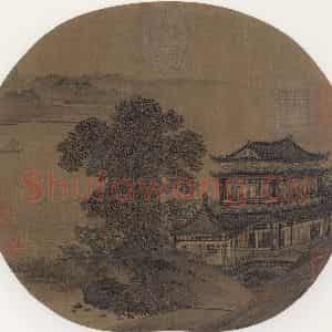 宋代《层楼春眺》国画综合作品图片鉴赏