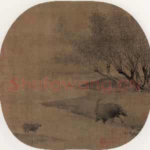 宋代《归牧》国画综合作品图片鉴赏