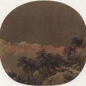 宋代《云关雪栈》国画山水作品图片鉴赏