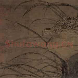 宋朝《鹌鹑图》国画花鸟作品图片鉴赏
