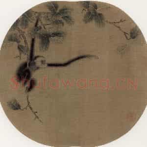 宋朝《蛛网攫猿图》国画综合作品图片鉴赏