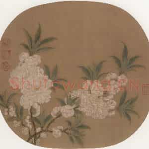 宋朝《碧桃图》国画花鸟作品图片鉴赏