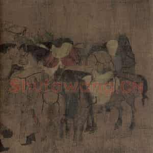 辽代 胡瑰《卓歇图》国画综合作品图片鉴赏