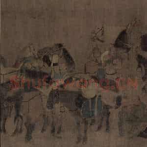辽代 胡瑰《卓歇图》国画综合作品图片鉴赏