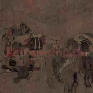 辽代 胡瑰《卓歇图》国画综合作品图片鉴赏