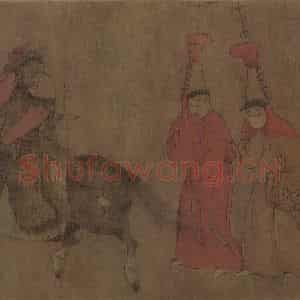 辽代 胡瑰《番骑图》国画综合作品图片鉴赏