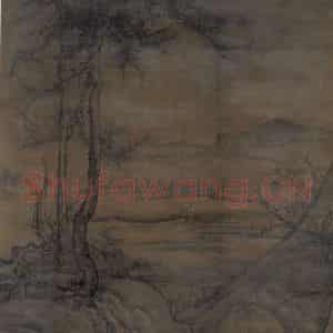 宋代 李成《乔松平远图》国画综合作品图片鉴赏