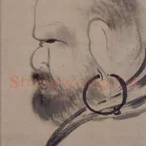 宋代 牧溪《达摩图》国画人物作品图片鉴赏