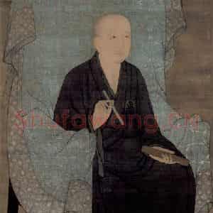 宋代《灵芝大师像》国画人物作品图片鉴赏