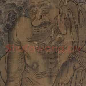 宋代《第十一尊者-罗怙罗尊者图》国画综合作品图片鉴赏