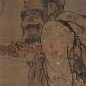宋代《第十三尊者-因揭陀尊者图》国画综合作品图片鉴赏