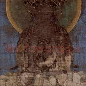 宋代《释迦三尊像》国画综合作品图片鉴赏