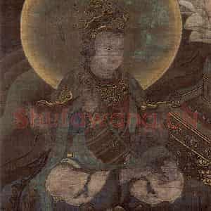 宋代《释迦三尊像》国画综合作品图片鉴赏