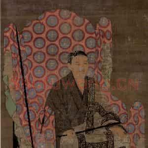 宋代《圆尔弁圆像》国画人物作品图片鉴赏