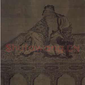 宋代《维摩居士像》国画人物作品图片鉴赏