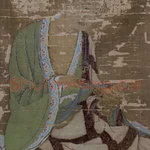 宋代 赵璚《第四尊者-苏频陀尊者图》国画综合作品图片鉴赏