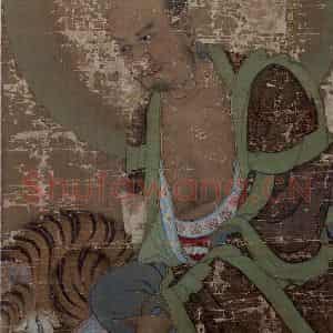 宋代 赵璚《第九尊者-半讬迦尊者图》国画综合作品图片鉴赏