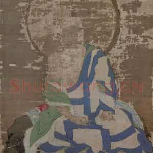 宋代 赵璚《第十一尊者-罗怙罗尊者图》国画综合作品图片鉴赏