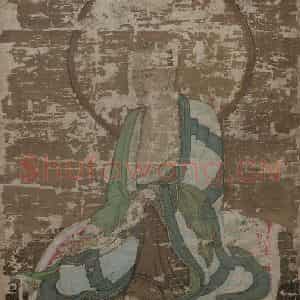 宋代 赵璚《第十二尊者-那伽犀那尊者图》国画综合作品图片鉴赏