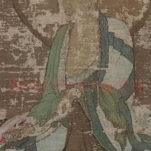 宋代 赵璚《第十二尊者-那伽犀那尊者图》国画综合作品图片鉴赏
