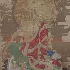 宋代 赵璚《第十五尊者-阿氏多尊者图》国画综合作品图片鉴赏