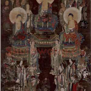 宋代 赵璚《诸尊集会图》国画综合作品图片鉴赏