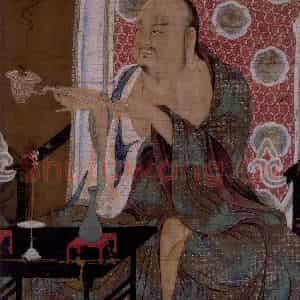 宋代 陆信忠《第二尊者-迦诺迦伐蹉尊者图》国画综合作品图片鉴赏