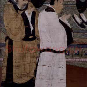 宋代 陆信忠《第五尊者-诺矩罗尊者图》国画综合作品图片鉴赏