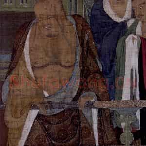 宋代 陆信忠《第六尊者-跋陀罗尊者图》国画综合作品图片鉴赏