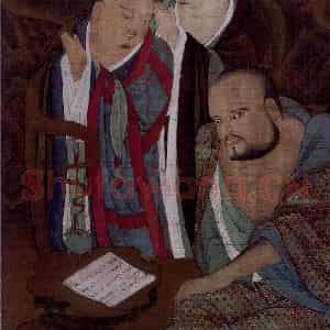宋代 陆信忠《第八尊者-伐阇弗多罗尊者图》国画综合作品图片鉴赏