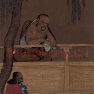 宋代 陆信忠《第十三尊者-因揭陀尊者图》国画综合作品图片鉴赏