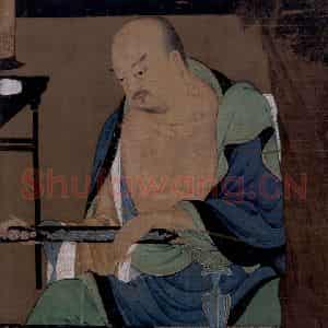 宋代 陆信忠《第十四尊者-伐那婆斯尊者图》国画综合作品图片鉴赏