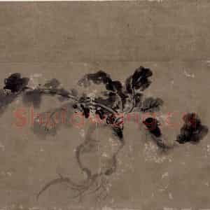 宋代 牧溪《萝卜芜菁图》国画综合作品图片鉴赏