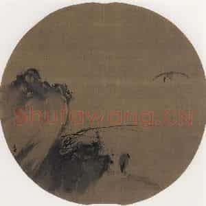 宋代 梁楷《鹭图》国画花鸟作品图片鉴赏