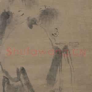 宋代 梁楷《寒山拾得图》国画人物作品图片鉴赏