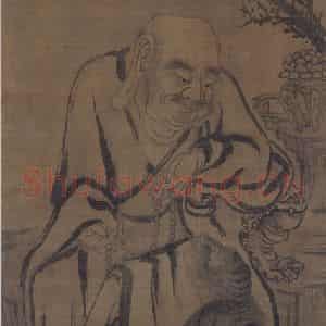 五代 贯休《罗汉图(2)》国画人物作品图片鉴赏
