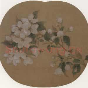 宋代 赵昌《林檎花图》国画人物作品图片鉴赏
