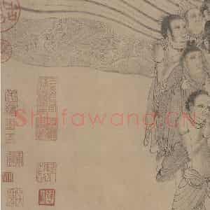 宋朝《番王礼佛图》国画综合作品图片鉴赏