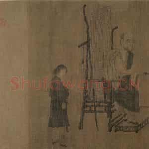 宋朝《萧翼赚兰亭图》国画人物作品图片鉴赏