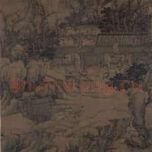 宋朝《盘车图》国画综合作品图片鉴赏