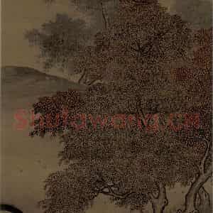 宋代《秋林放犊图》国画花鸟工笔作品图片鉴赏